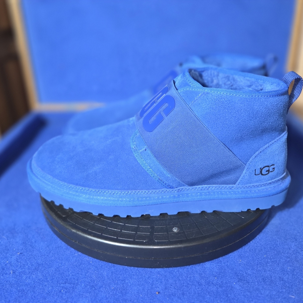 UGG Men's Neumel II Slip-On Suede Boot in Bright Blue, Sz. 11-US, 44-EU